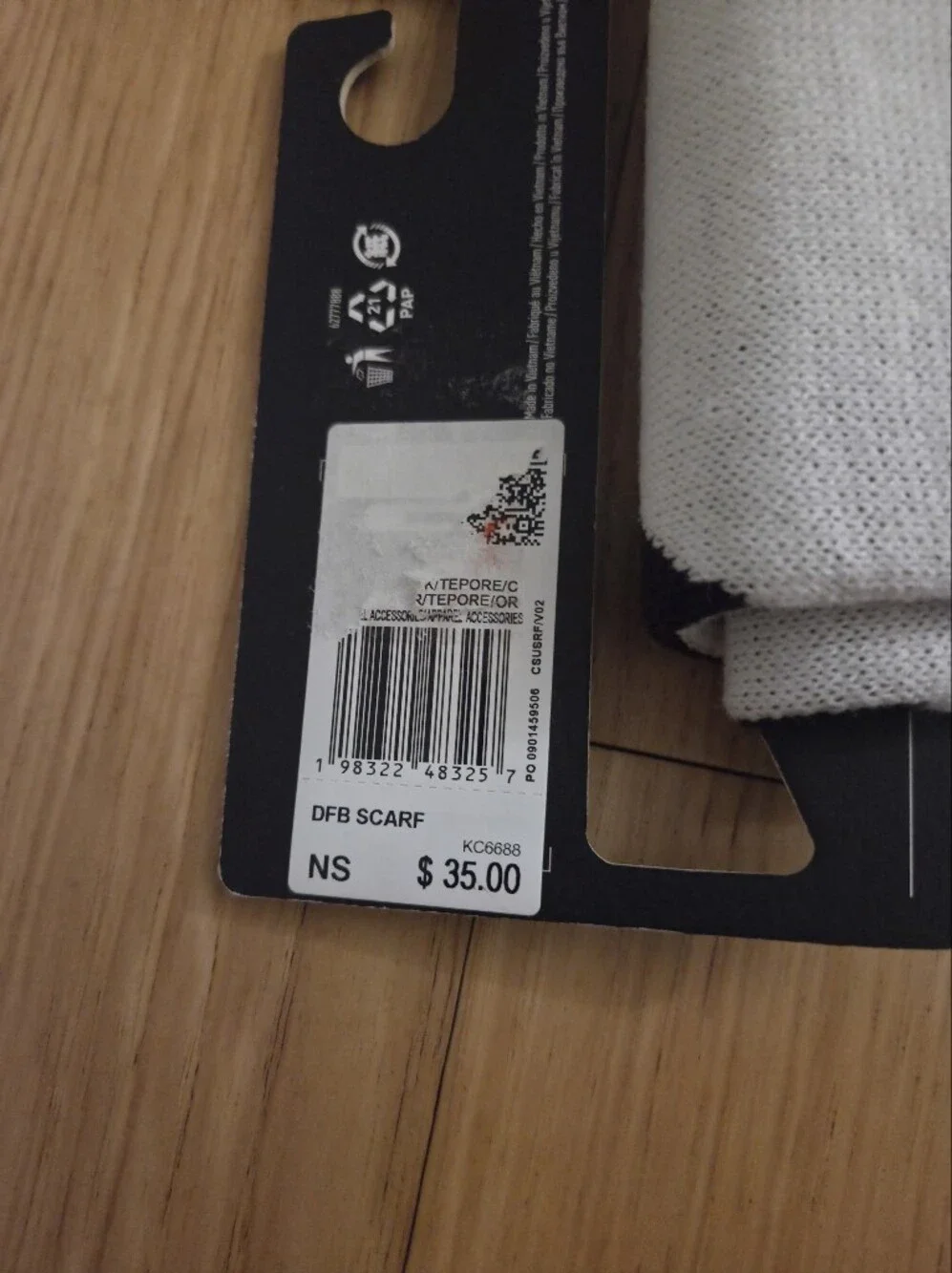 Adidas DFB Germany 2026 World Cup National Team Scarf NWT